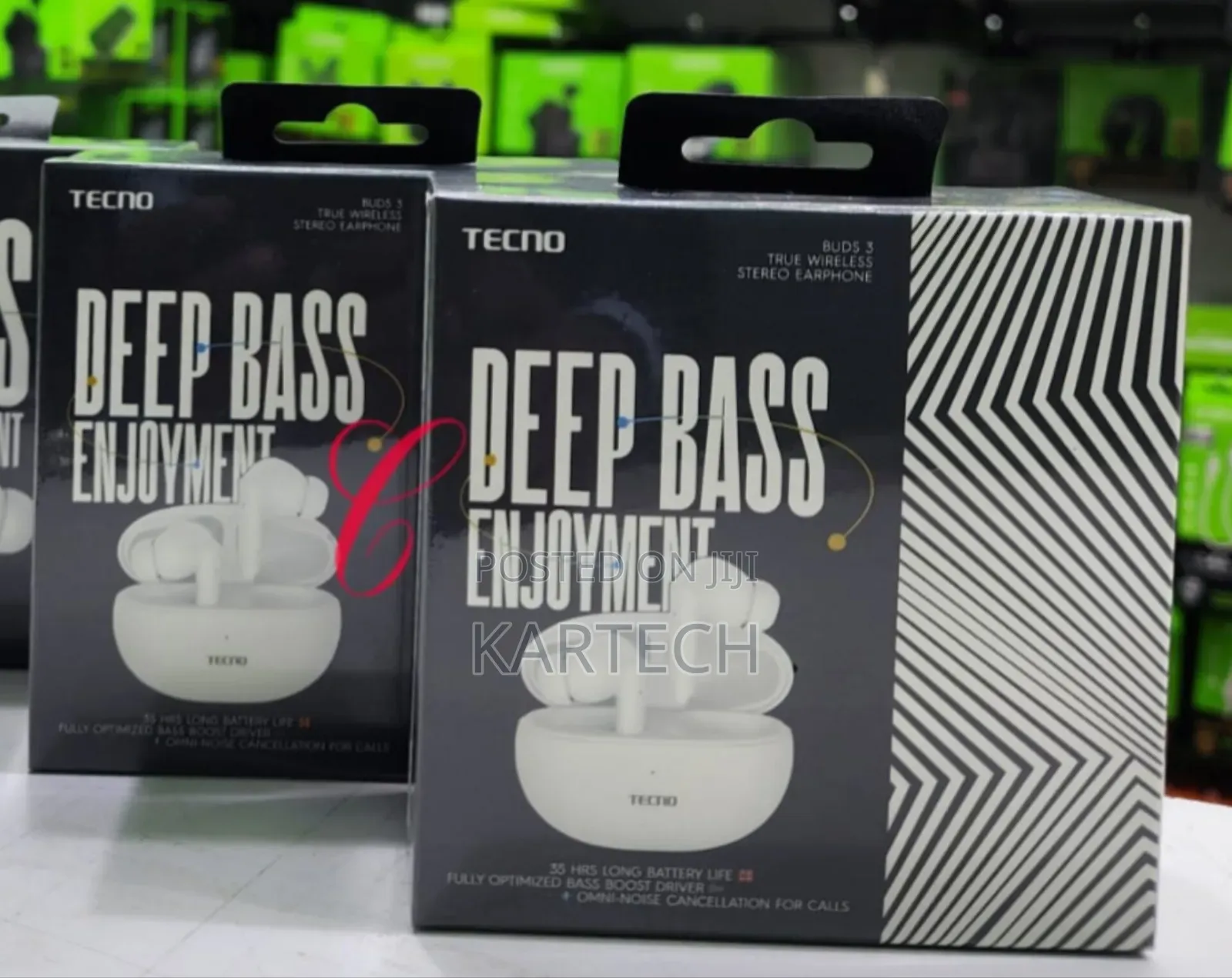 Tecno Buds 3 Omni-Nouse Cancellation True Stereo Earbuds