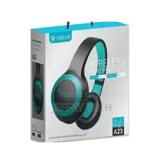 Celebrat Wireless Bluetooth Headphones A23 With Extra Bass