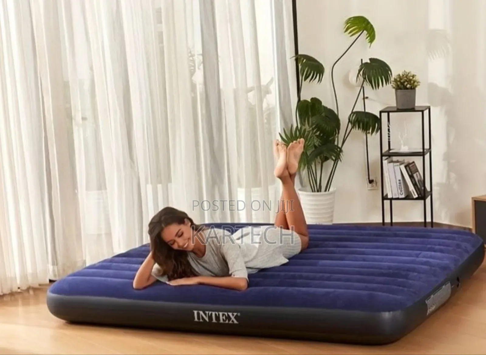 Intex Inflatable Mattress With Free Electric Pump 3*6