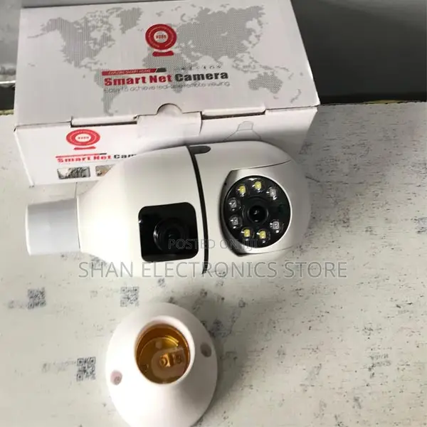 Wifi Ip Cameracctv 360 Degree V380 Dual Lens 2mp Bulb Camera