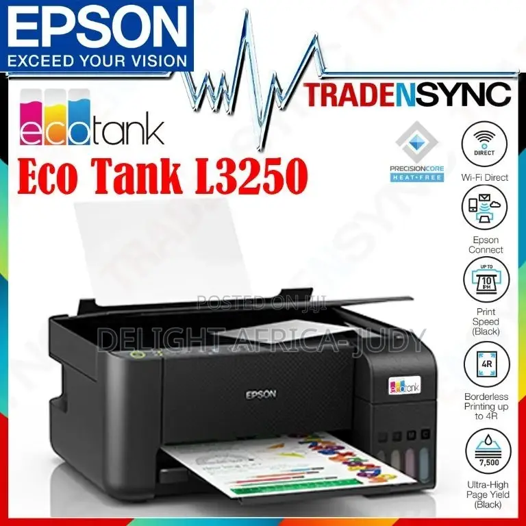 Wireless Printer Epson L3250 Ink Tank Printer, Scan, Copy