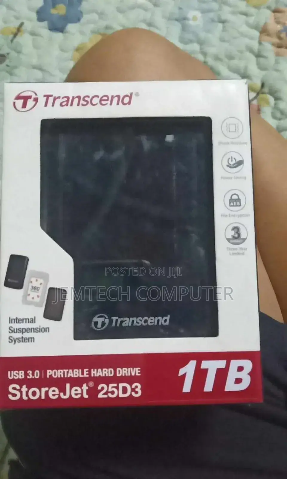 Transcend External HDD 1tb - Iron Grey // 1tb Transcend HDD