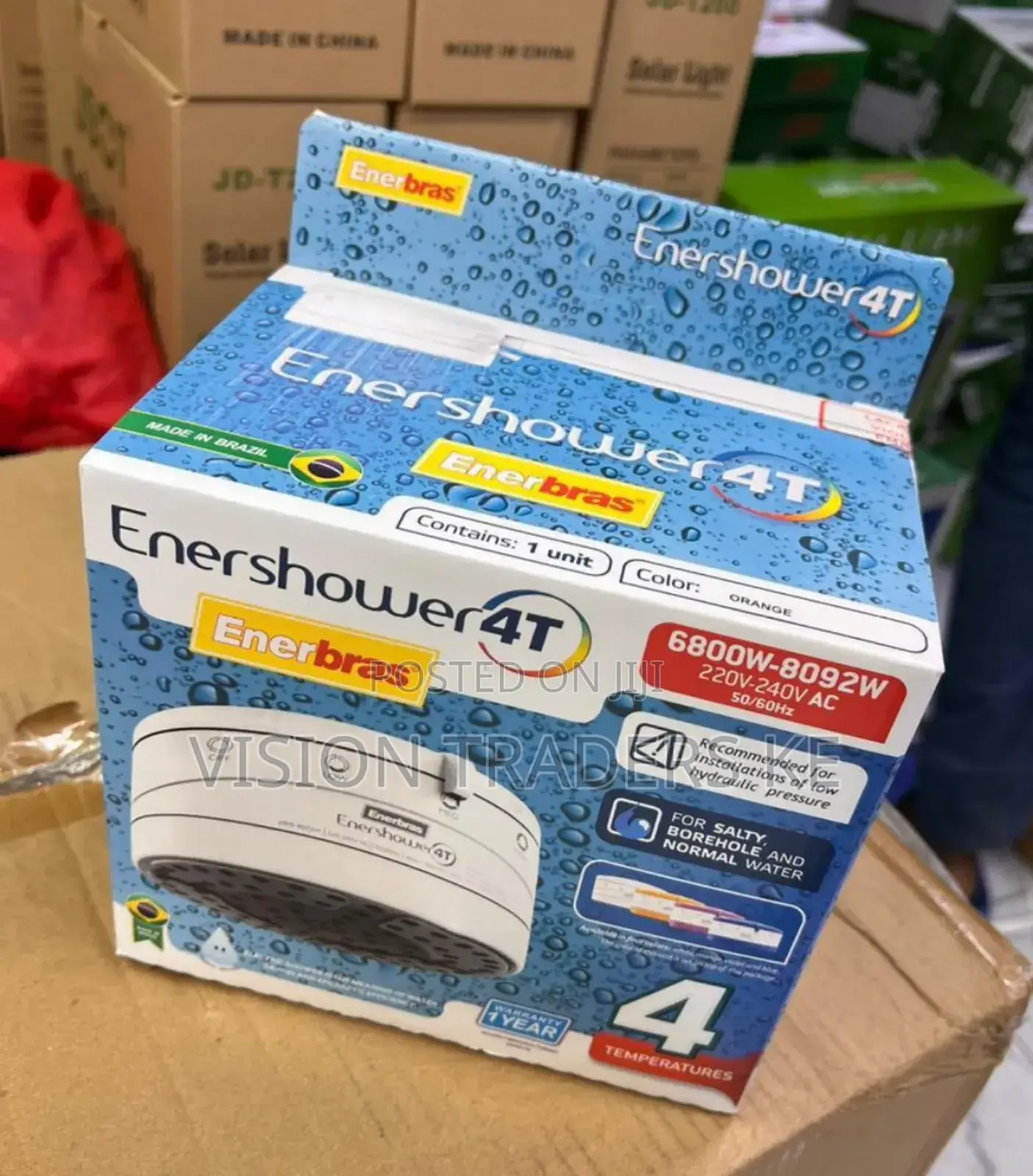 Enershower 4T Enerbras/Hot Shower/Head Shower