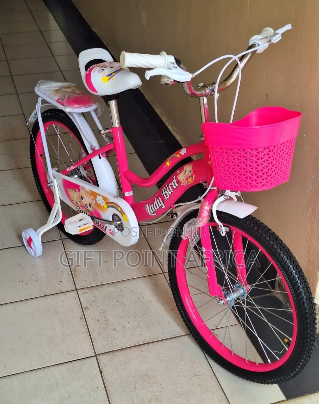 Lady Bird Size 20"Bike With Adjustable Seat for Kids