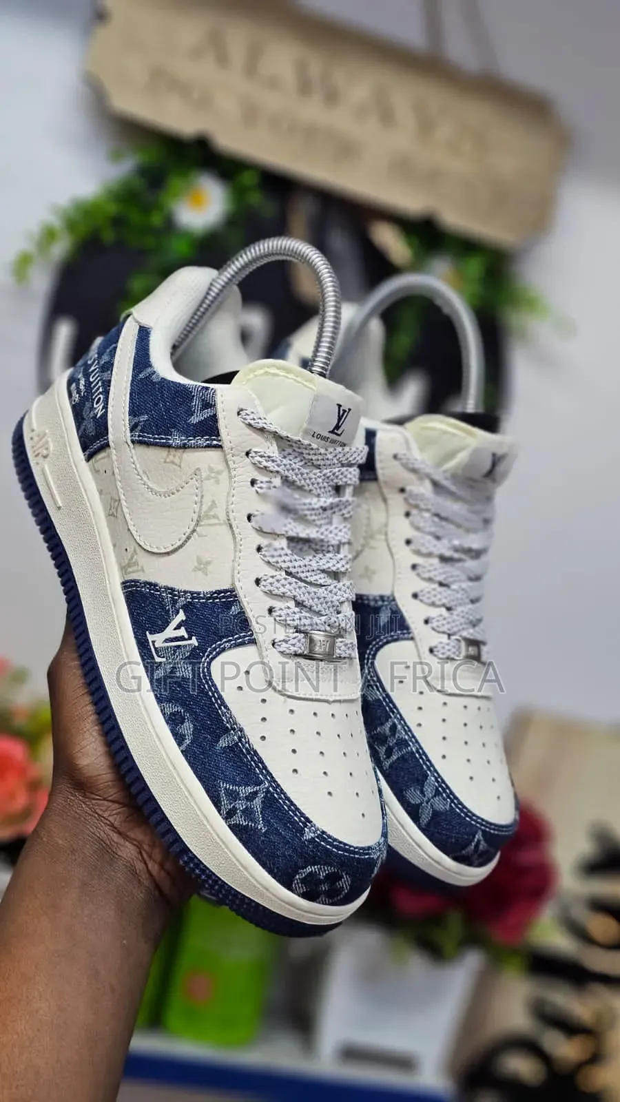LV Nike Airforce 1 Custom Sneakers