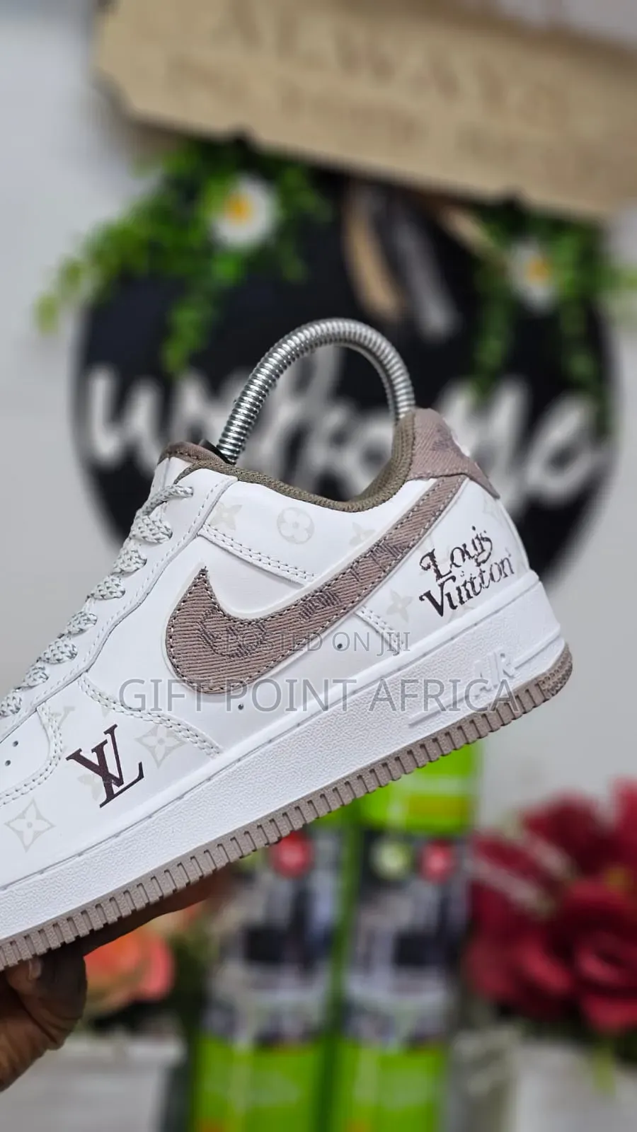 LV Airforce 1 Custom Sneakers