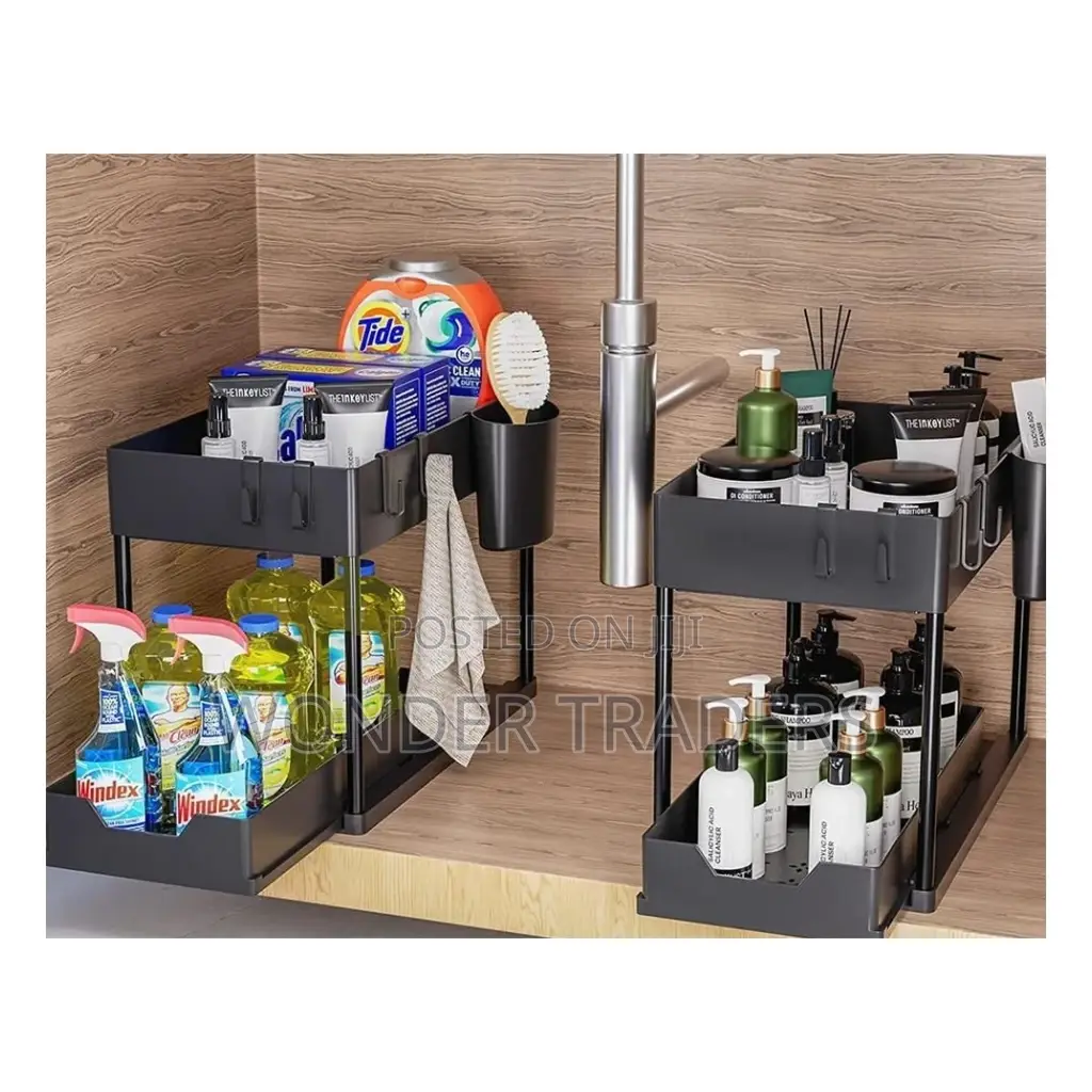 Double Sliding Under Sink Organizers
