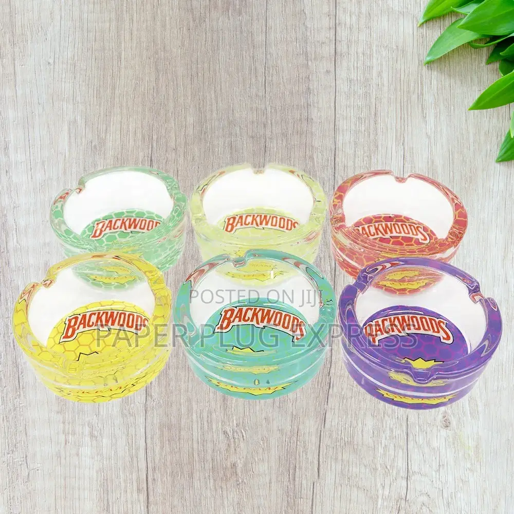 Backwoods 66mm Round Glass Ashtrays