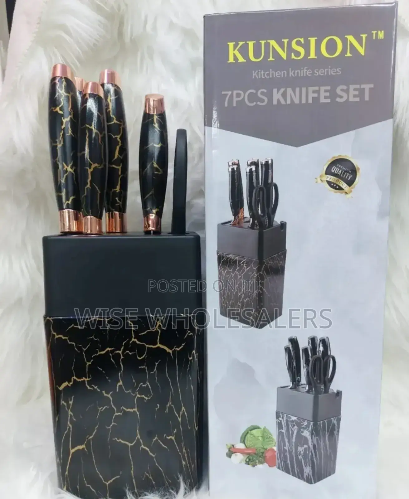 Marble Kitchen Knife Set •°°•°°•