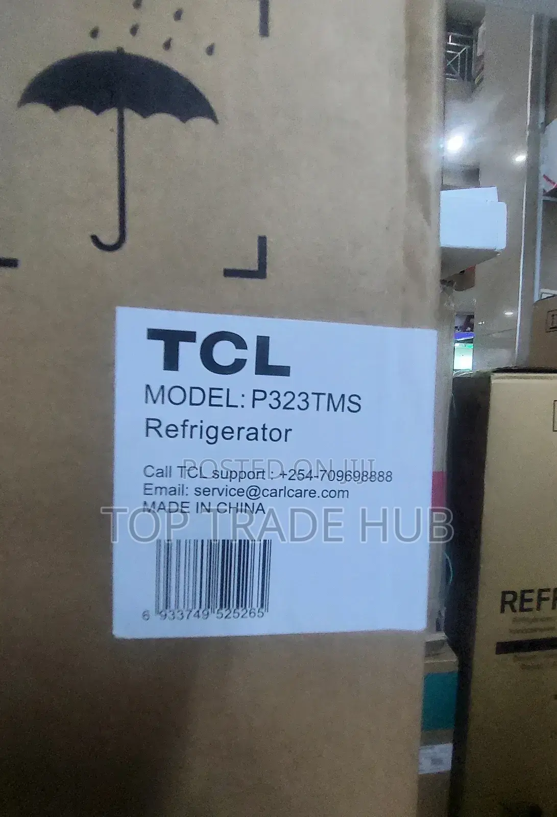 TCL P323TMS Refrigerator-Freezer 249 Liters