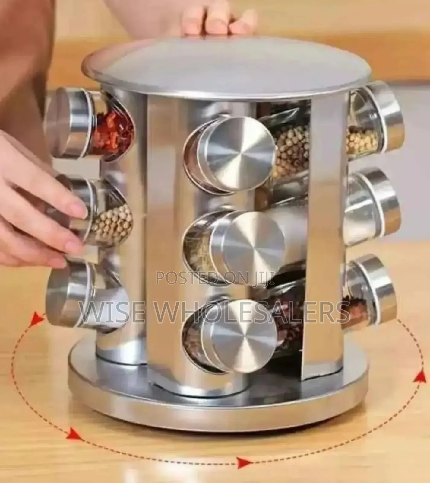 *Spice Carousel*Has 12 Rotating Spice Jars "*