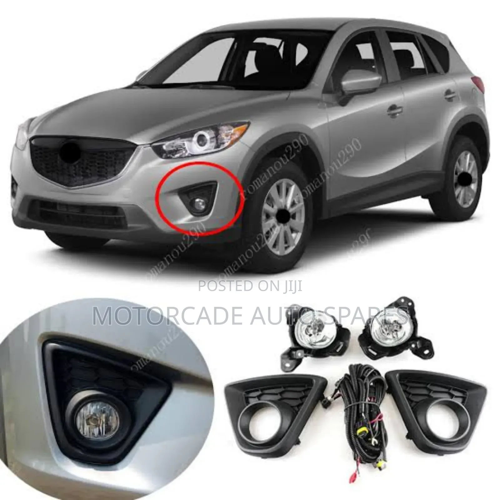 Mazda CX-5 2012-2014 Fog Lights Kit Complete Set