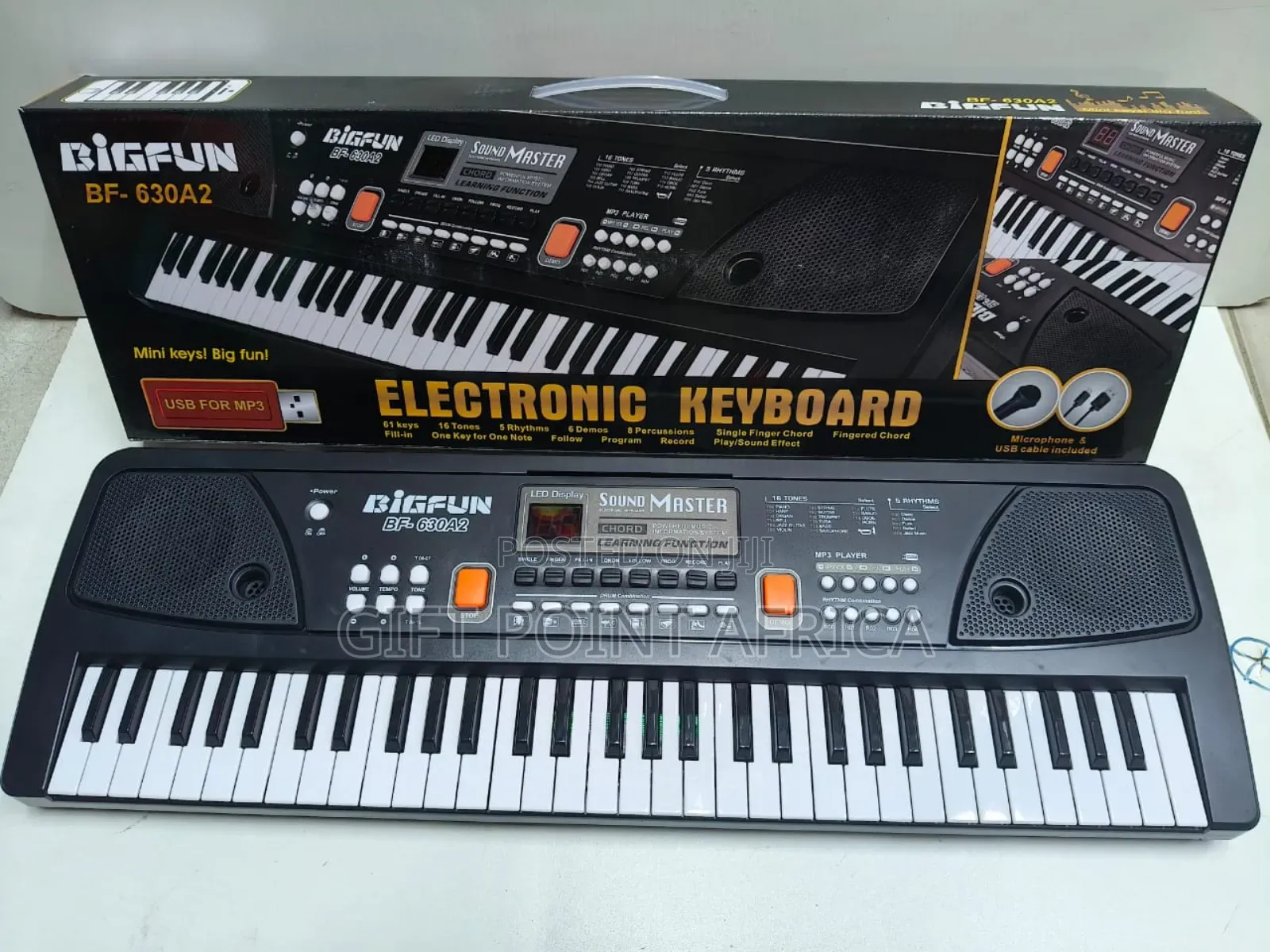 Black 61 Keys Piano/Keyboard for Kids