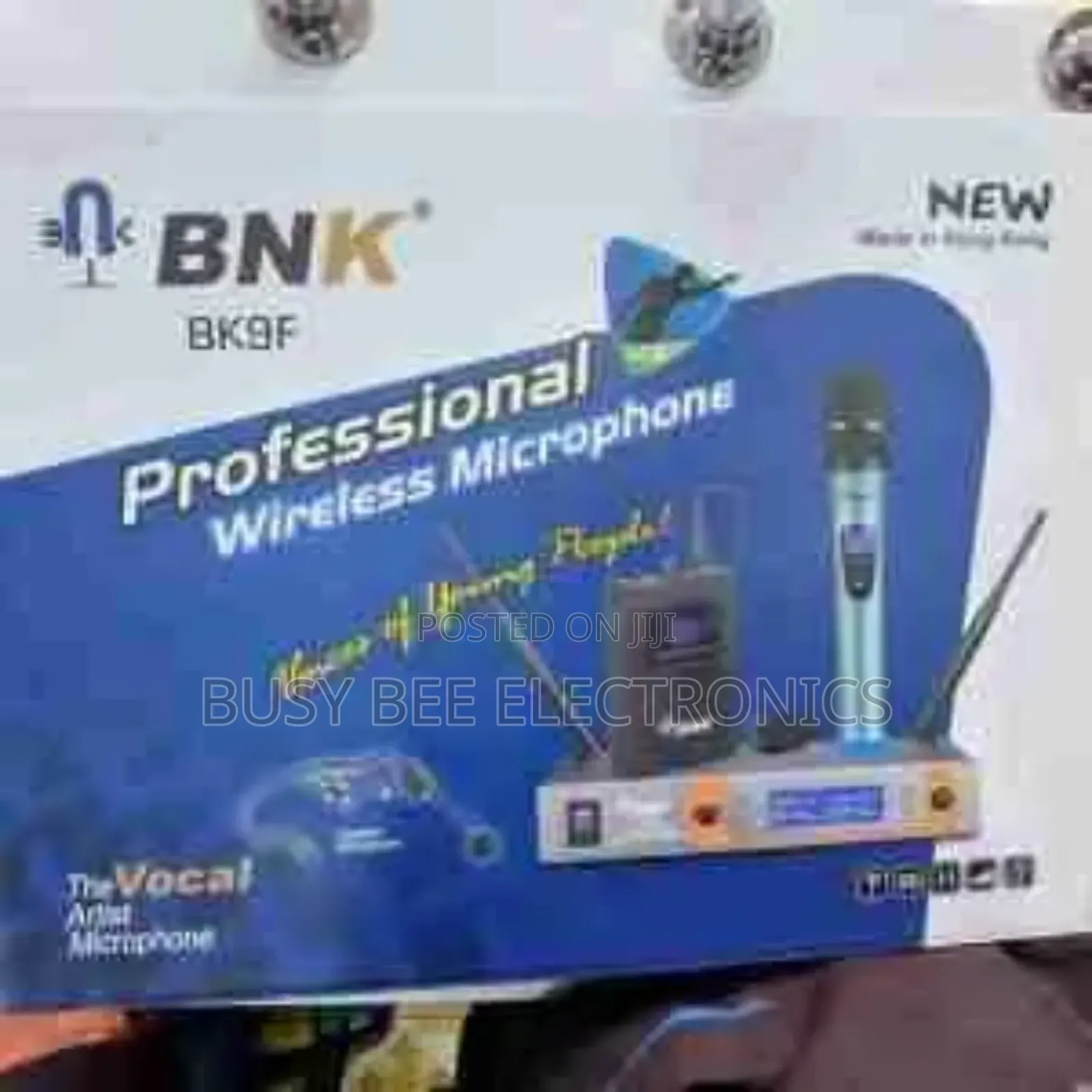 BNK BK9 UHF Dual Channel Wireless Microphone