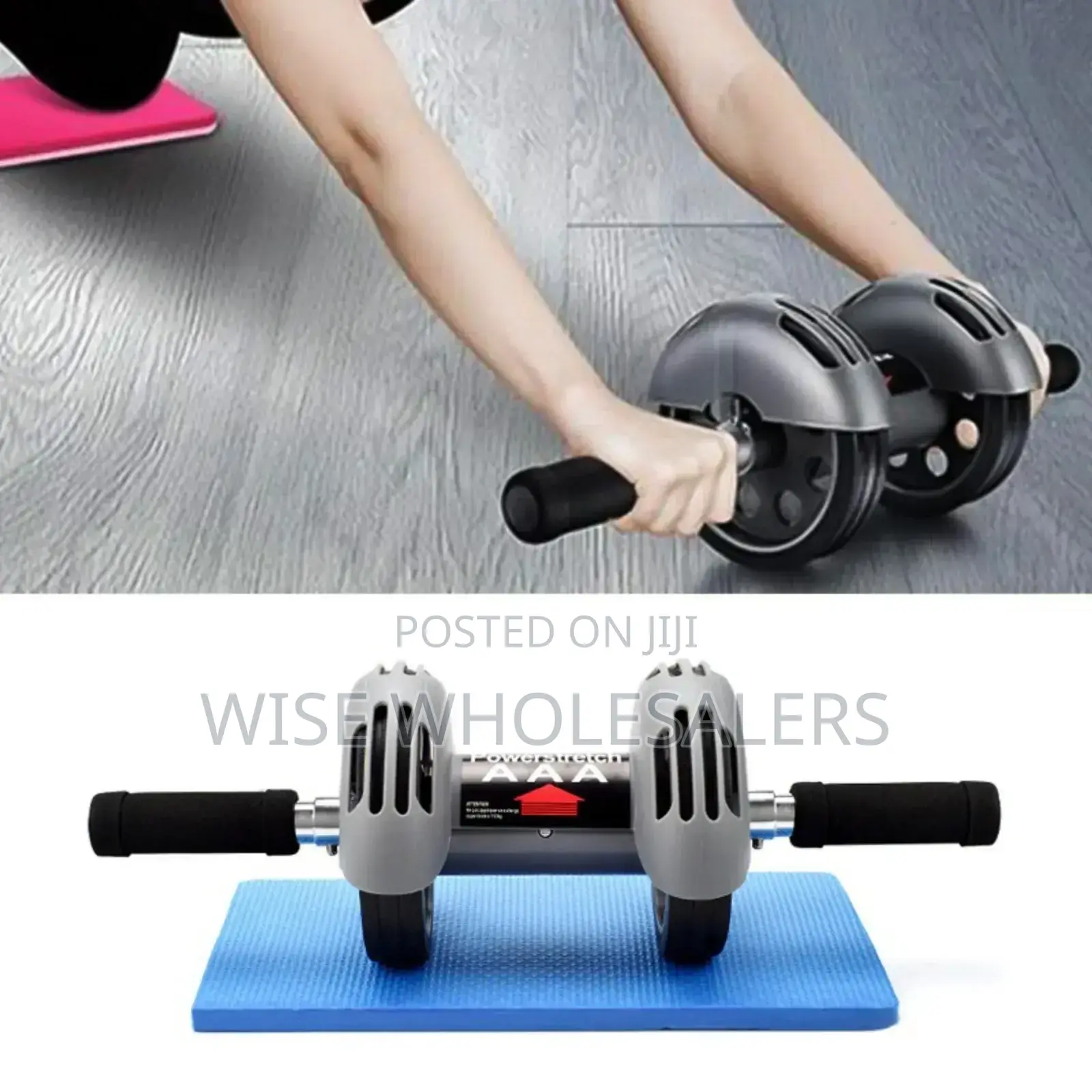 Power Stretch Abdominal Exercise Wheel Roller Available