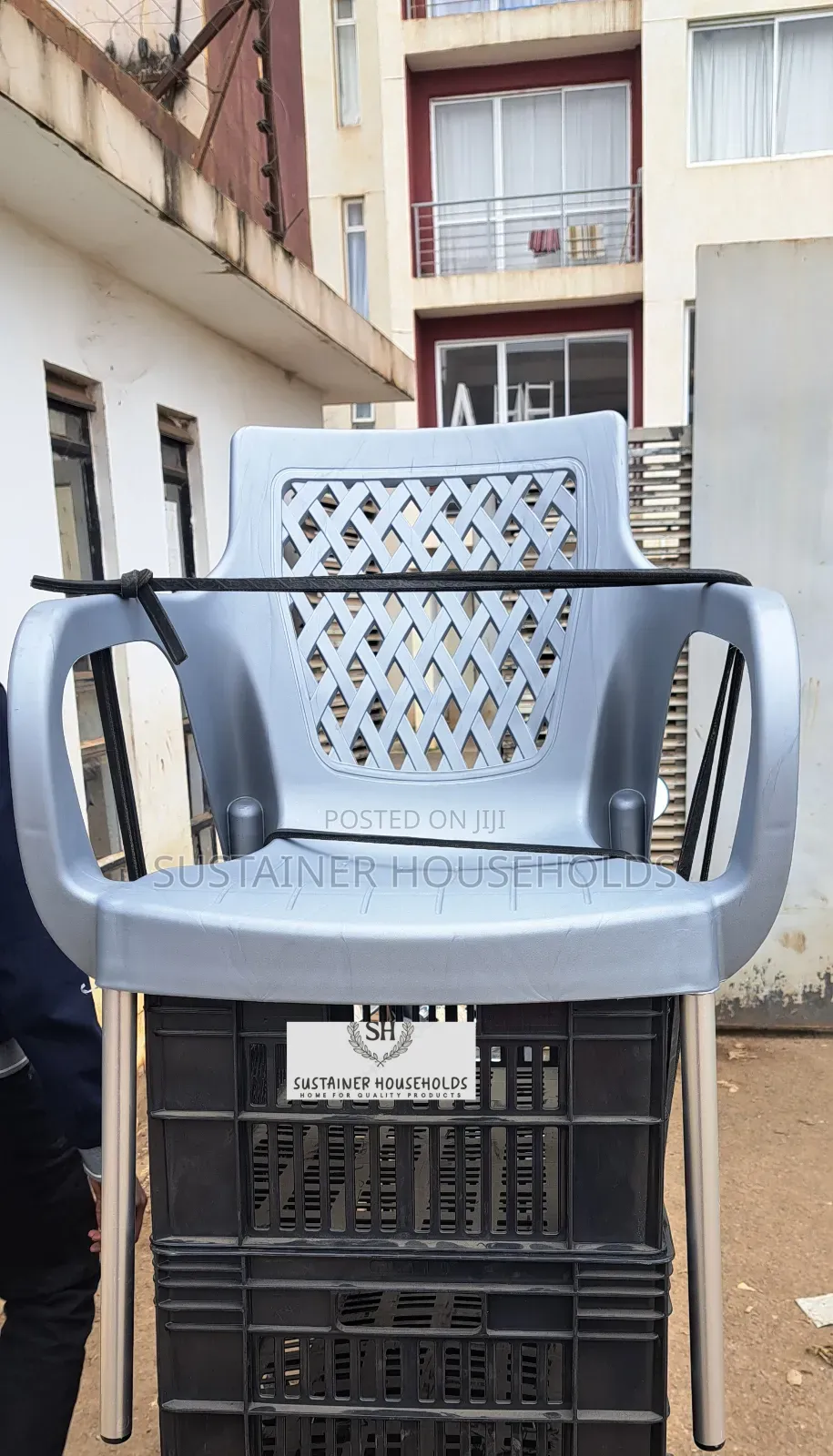 Hotel Plastic Chair Grey