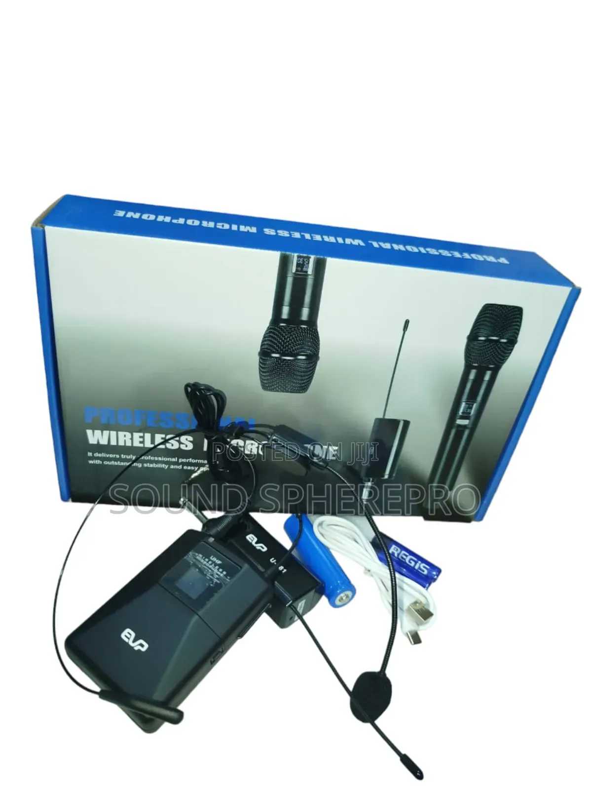 EVP U-381b Single Wireless Lapel Microphone