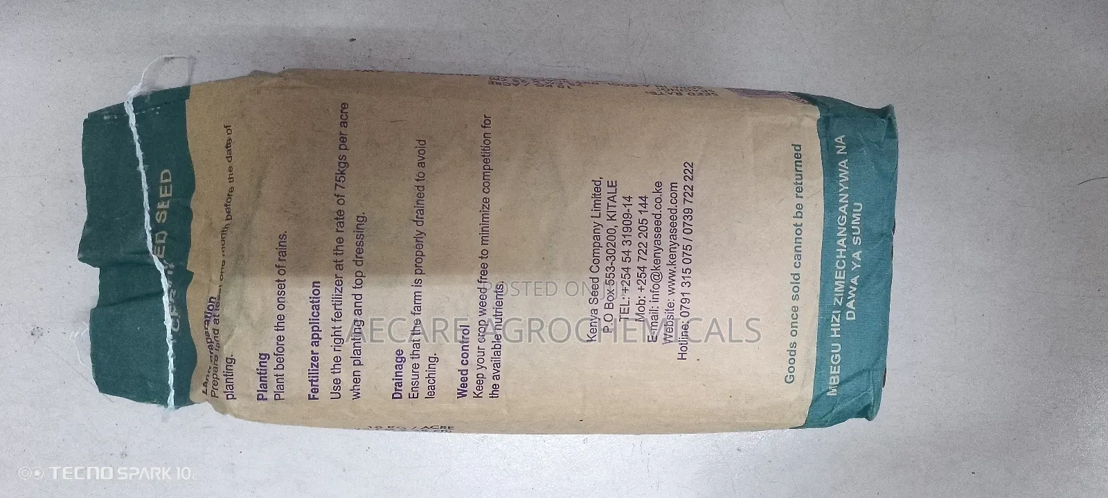 Highland Maize Seeds 6213 2kgs Kenyaseed