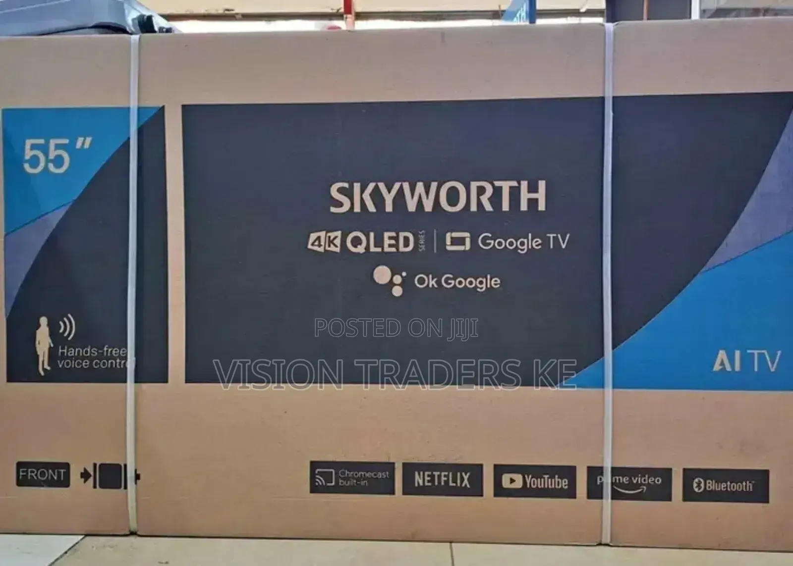 Skyworth 55 Inches Qled Frameless Television With Bluetooth
