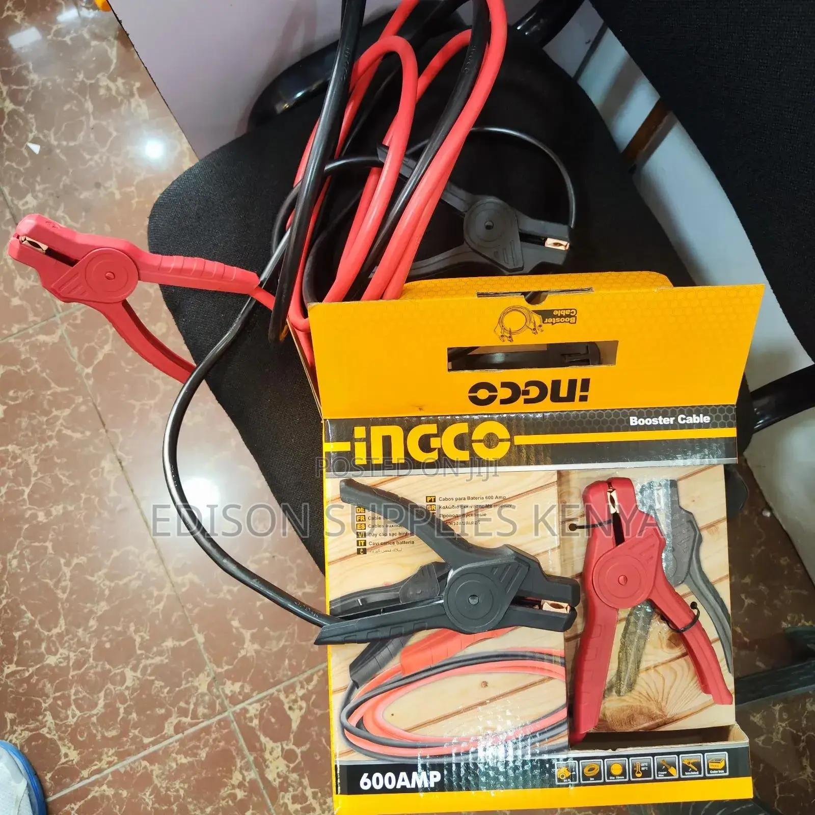 Jumper Cables 600 Amps Ingco Booster Cables Car Battery Jump