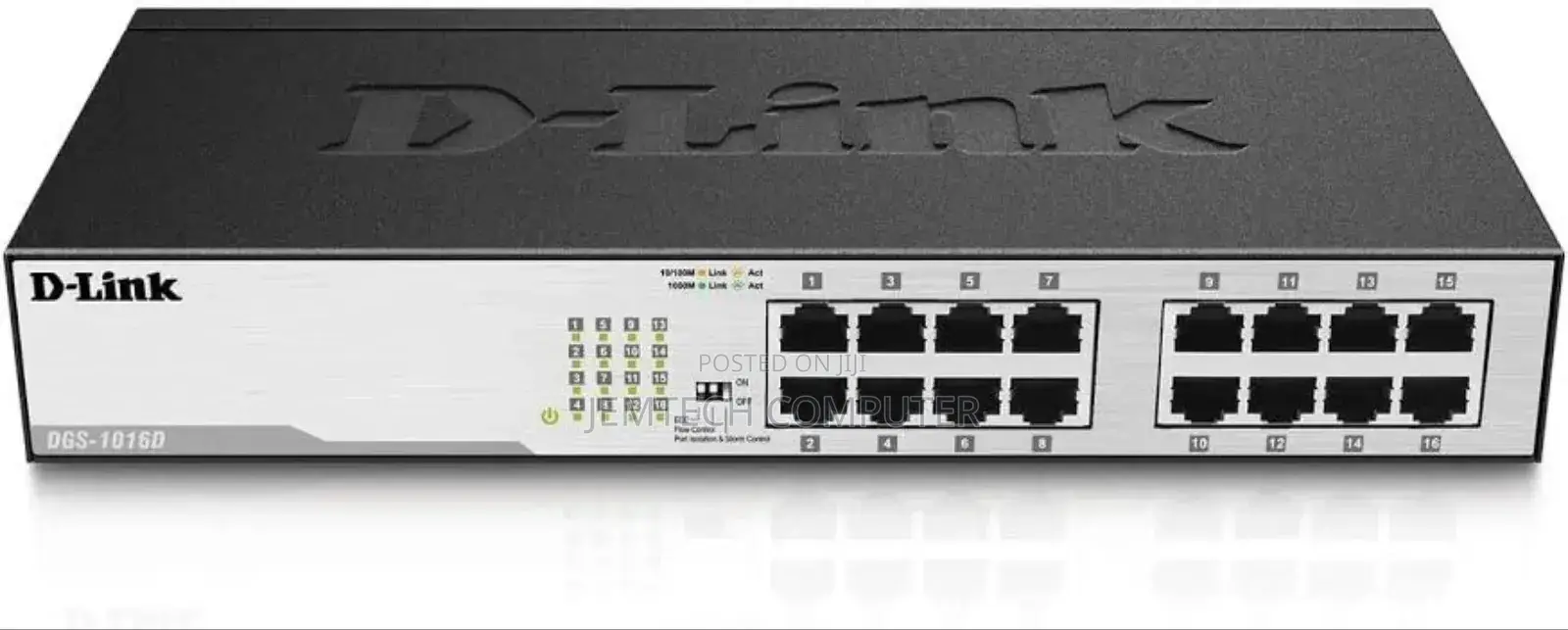D-Link DGS-1016D/B 16-Portbase-T Unmanaged Switc