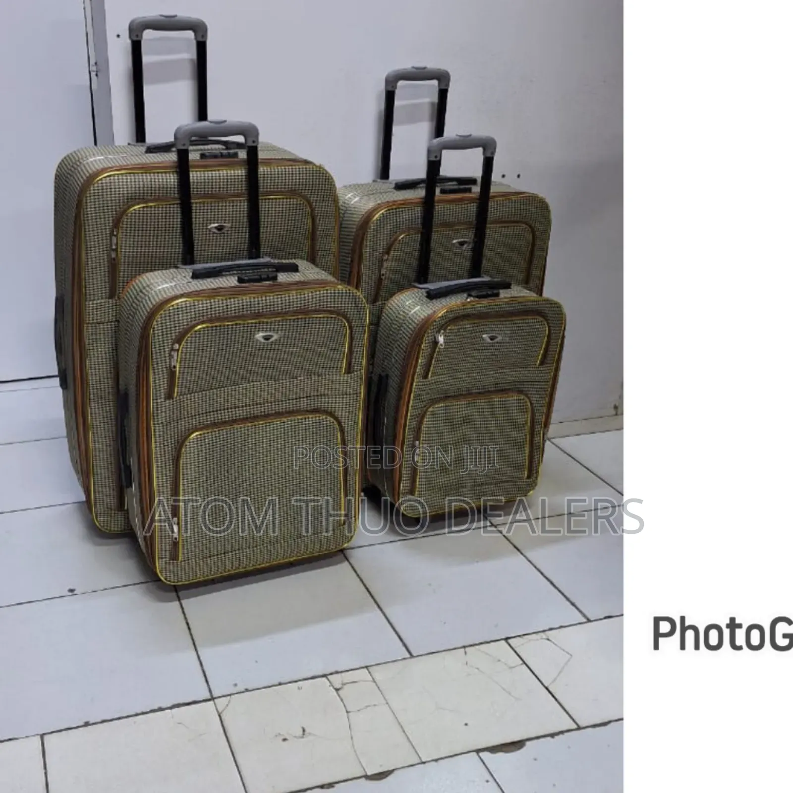 Fashion 4 in 1 Unbreakable Luxurious Fabric Suitcase