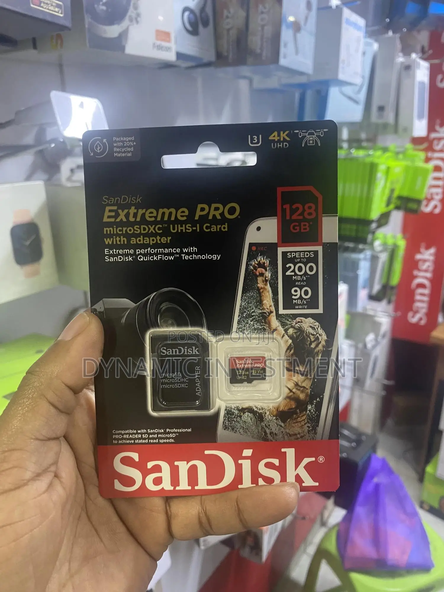 Sandisk 128gb Extreme Pro Microsdxc 200mb/S Memory Card
