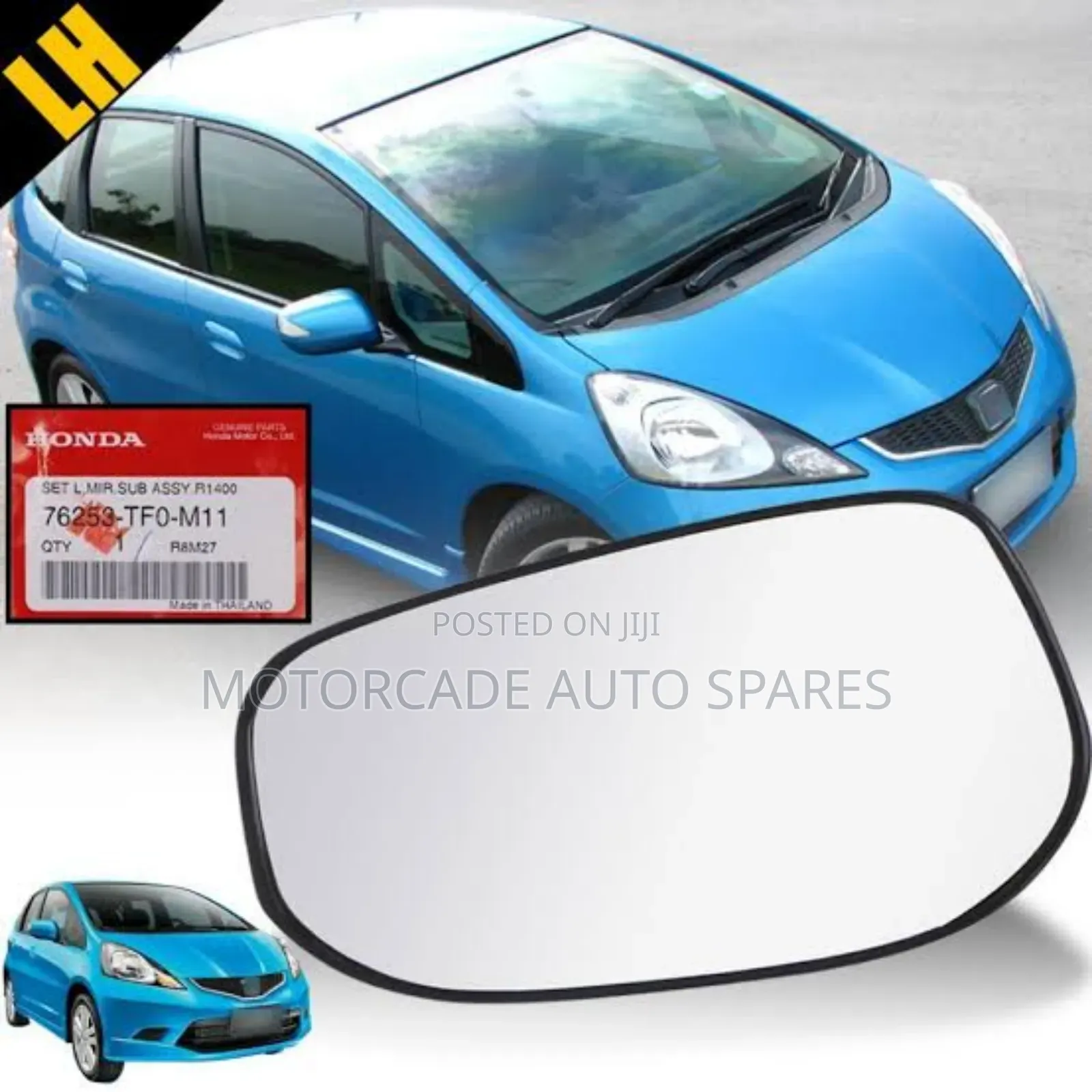 Honda Fit 2010 Side Mirror Glass