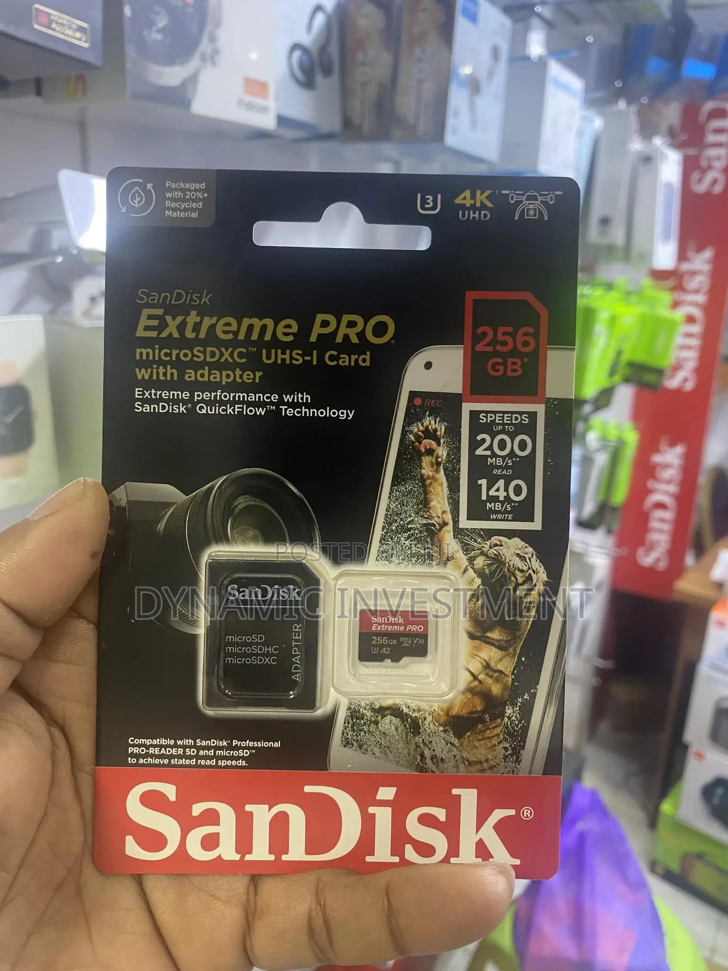 Sandisk 256gb Extreme Pro Microsd Uhs-I Memory Card 200mb/S