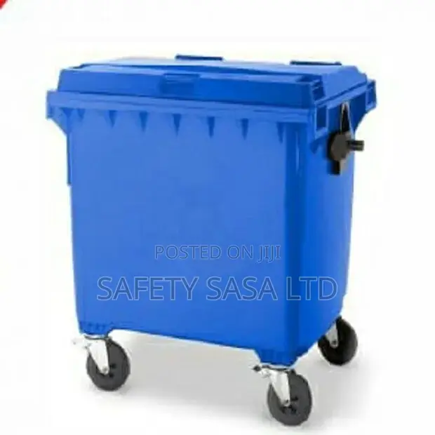 660 LTR Plastic Garbage Bin With Castors