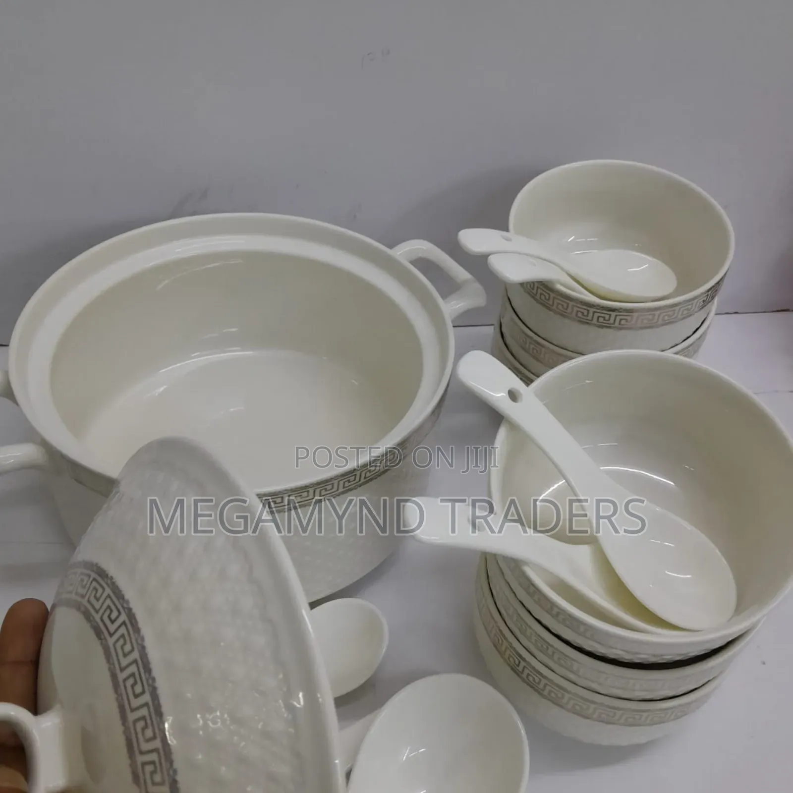 15pc Ceramic Soup Set