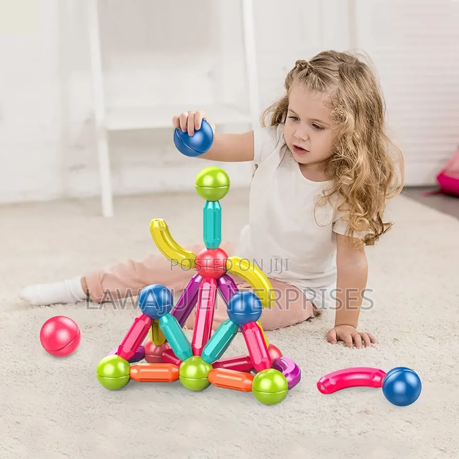 42pcs Magnetic Construction Blocks