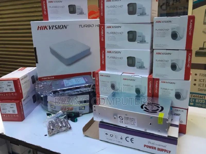 Hikvision 4 Set HD CCTV Cameras Complete System Kit Pack 2mp
