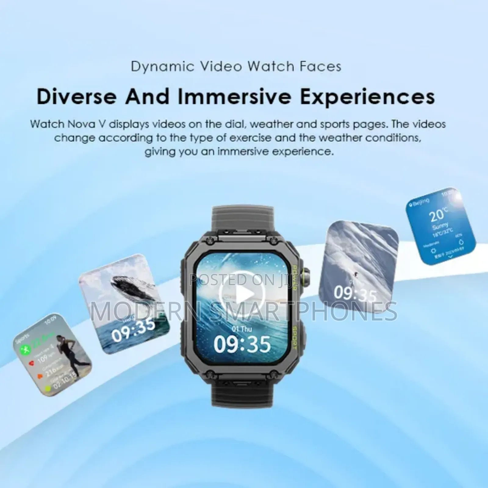 Oraimo Nova v 2.01". HD Video Watch Faces Smart Watch