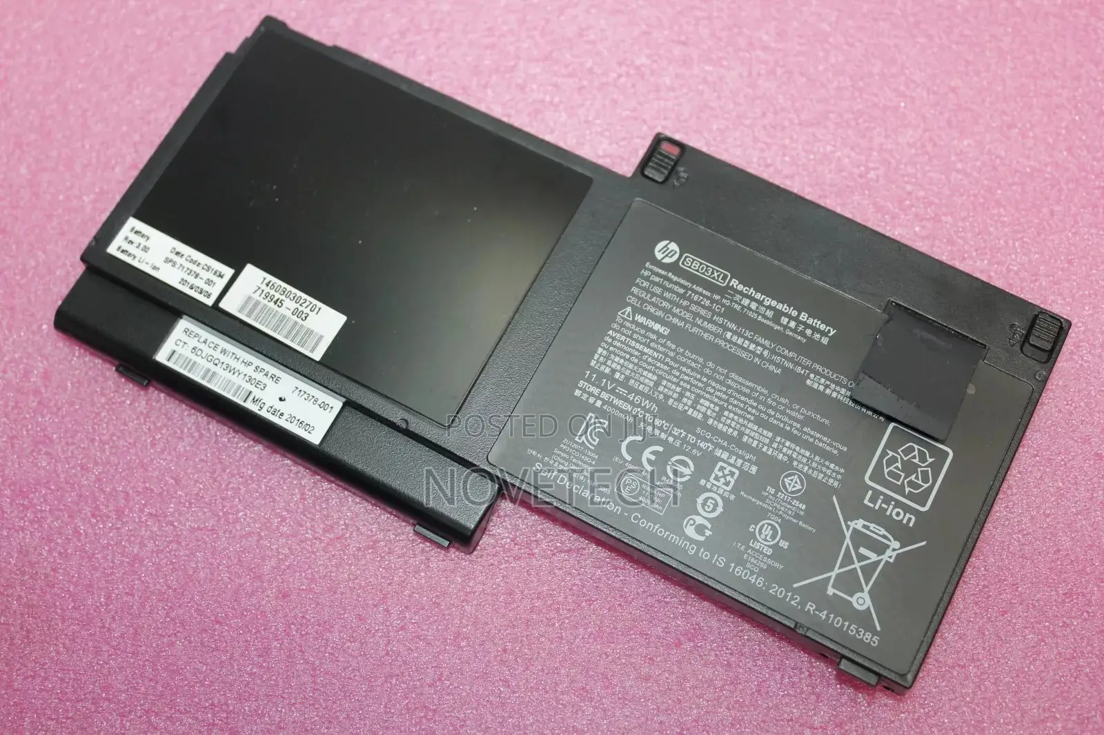 SB03XL Battery for HP Elitebook 720 G1 G2 725 820
