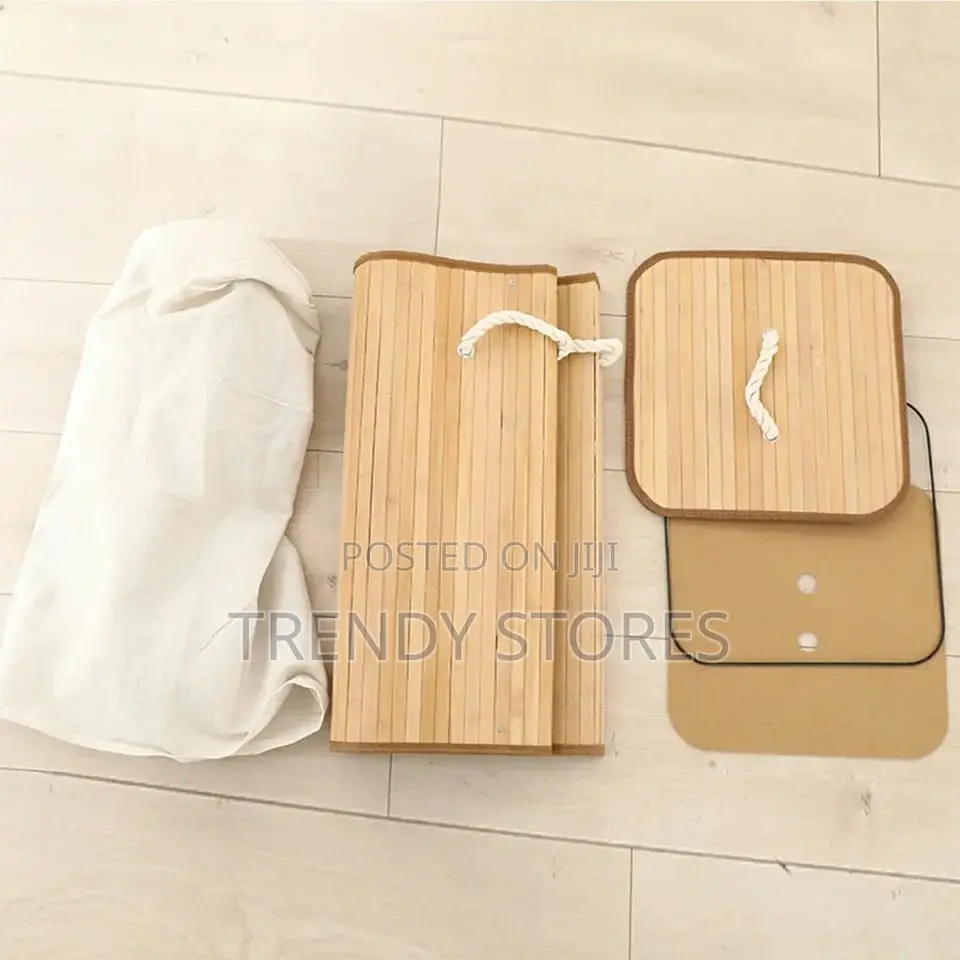 Wooden Laundry Basket With Lid