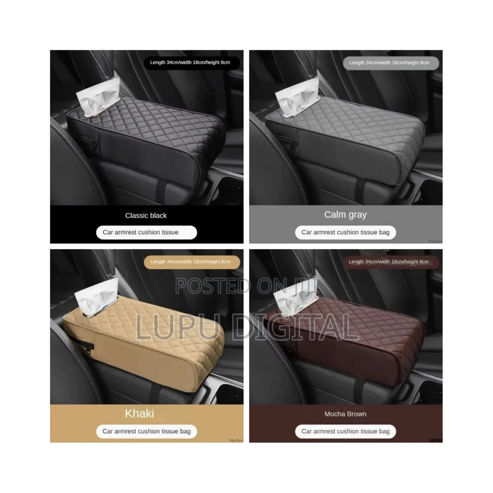 Car Armrest With Tissue Storage