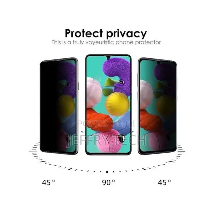Privacy Glass Glass Screen Protector for Huawei Nova 5t - Bl