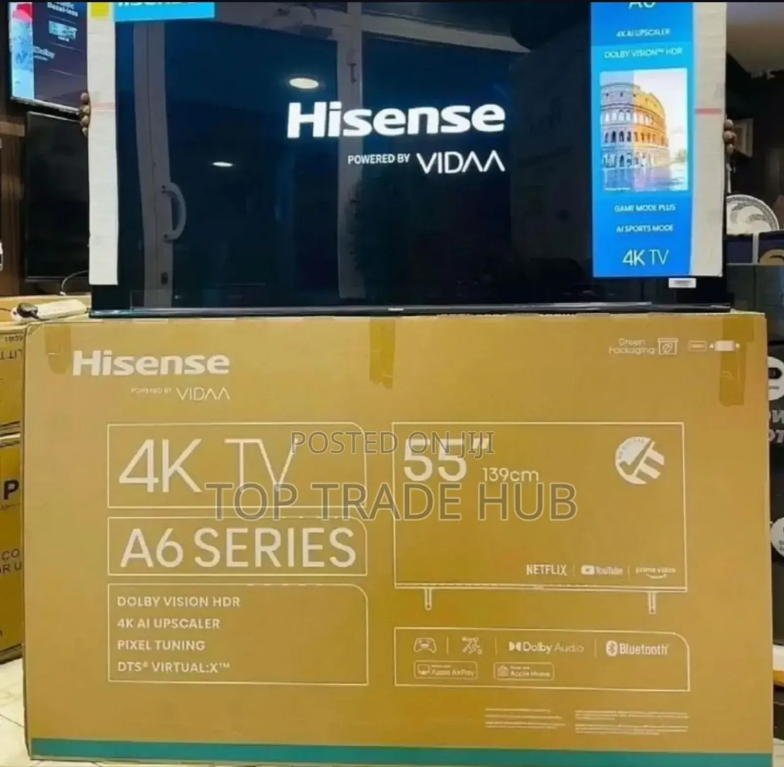 55 Inch Hisense A6 Series AI Vidaa TV