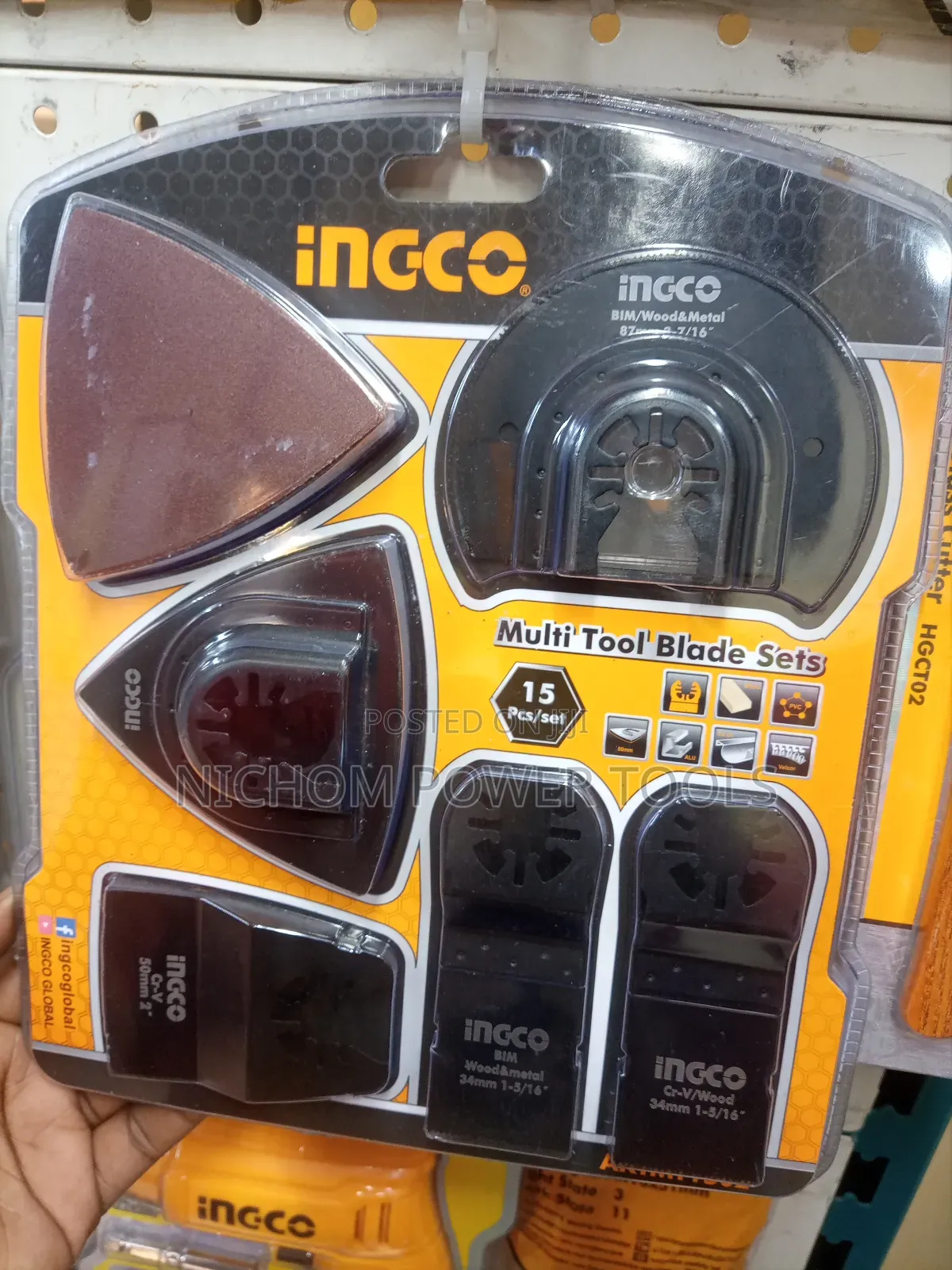 15pcs Ingco Multi Tool Blade Set