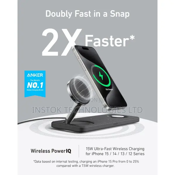 Anker Maggo 15W Wireless Charging Station 3-in-1 Pad
