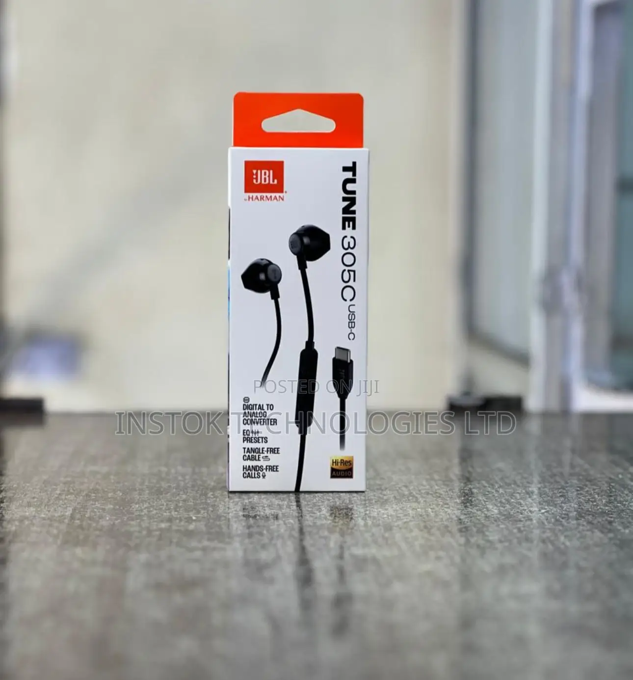 JBL Tune 305C Hi-Res USB-C Wired Earbuds With Mic