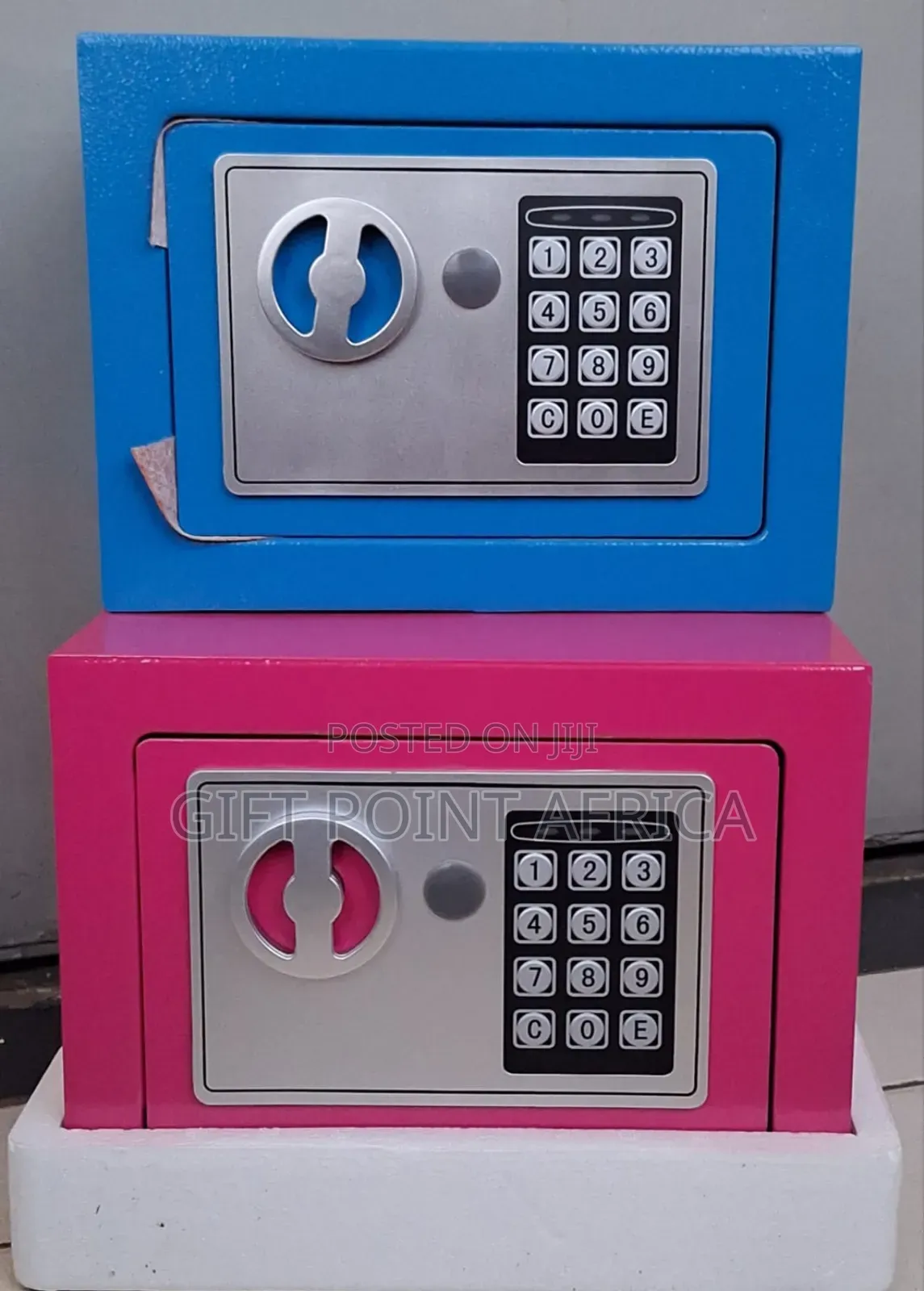 Metallic Safe Box With Combination Password and Keys