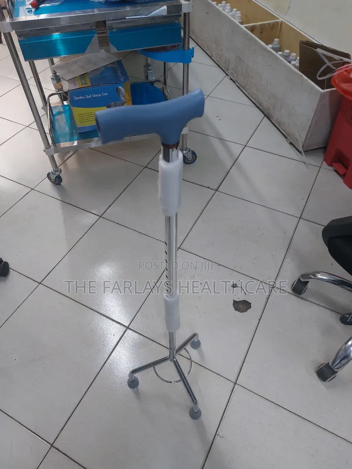 Patients or Aged People Walking Stick 3legged