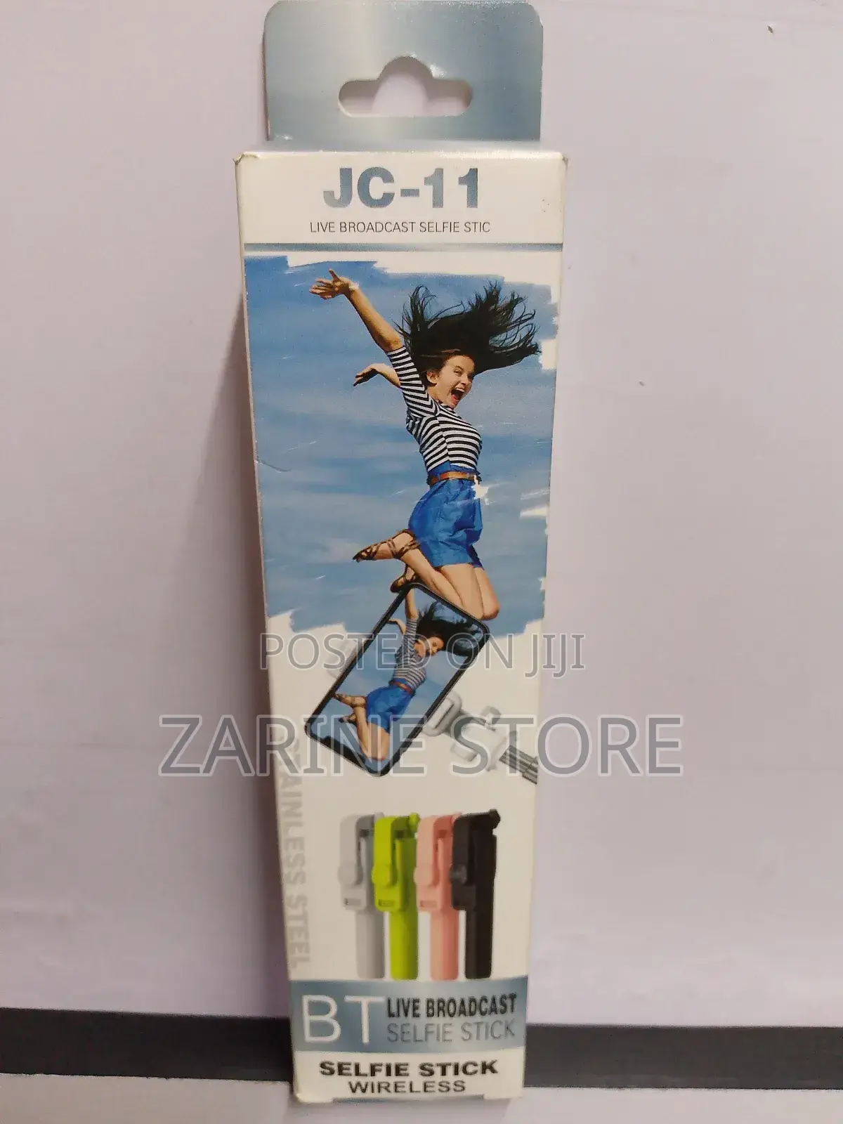 Stainless Steel Selfie Stick Wireless 360 Revolve