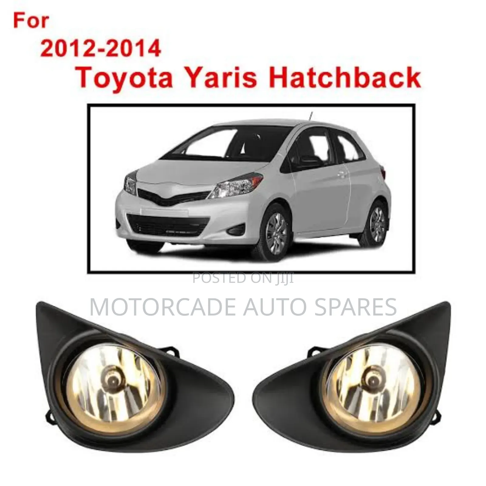 Toyota Vitz 2012-2014 Fog Lights Kit Set