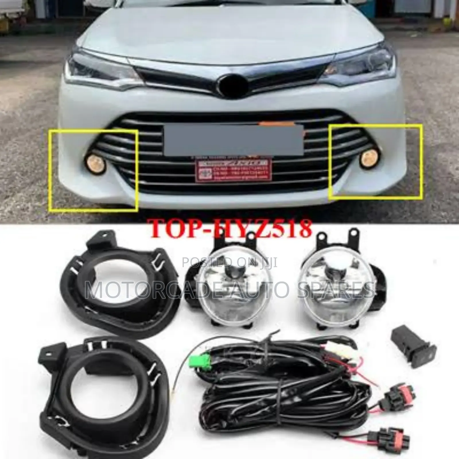 Toyota Fielder Axio 2015-2016 Fog Lights