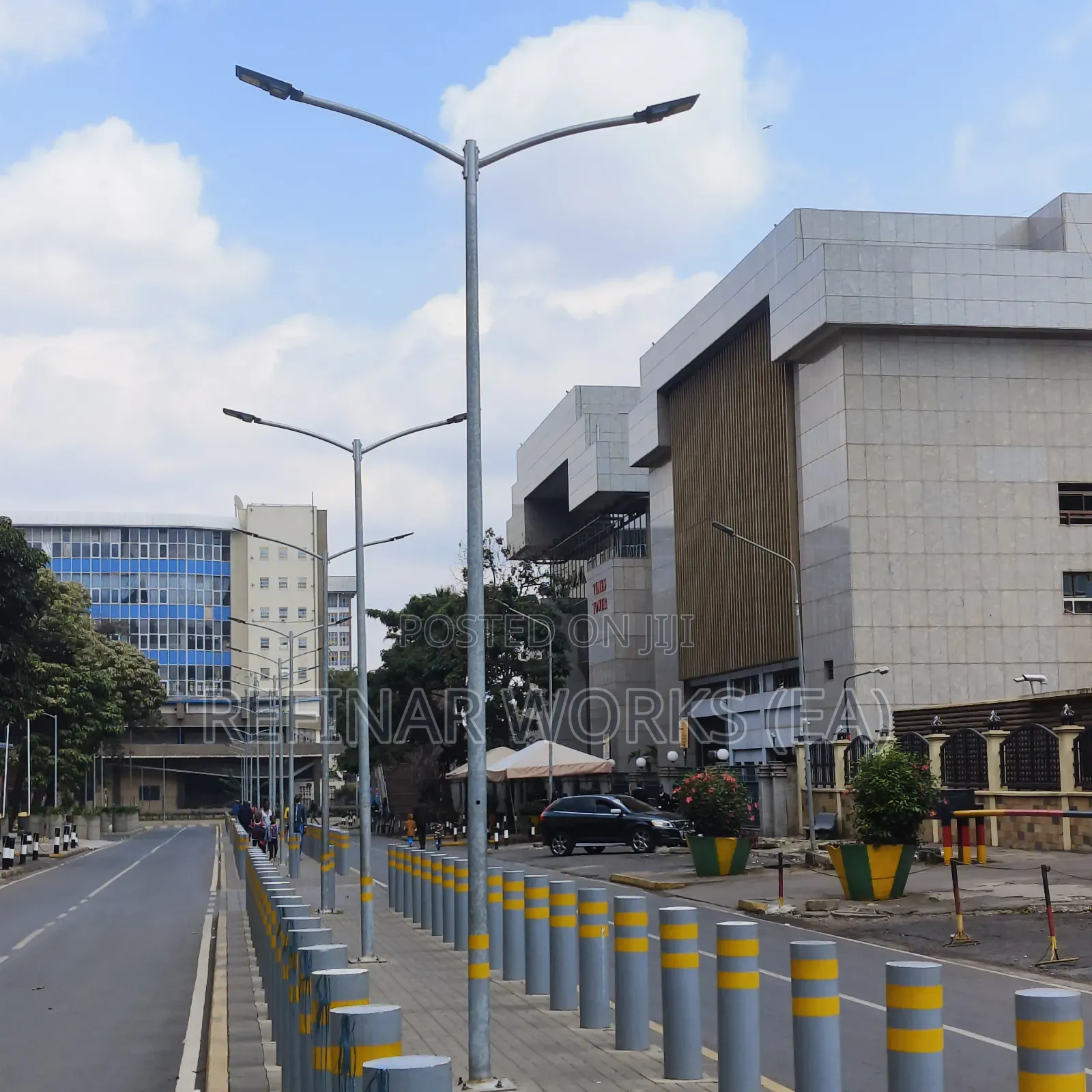 Street Light Poles - CCTV Flood Light Outdoor Steel Poles