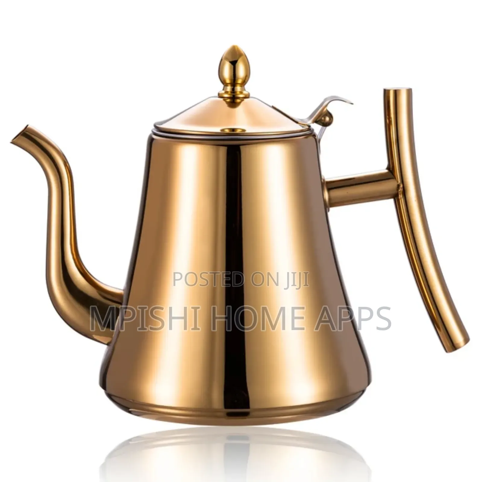 2ltrs Gold Tea Pot Stainless Steel
