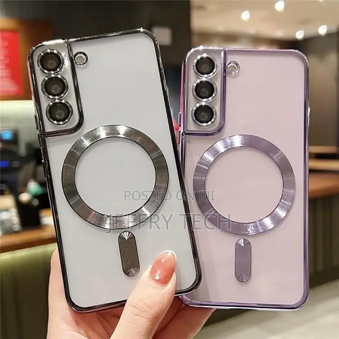 Samsung S23 Ultra S22 Plus Transparent Electroplated Magneti